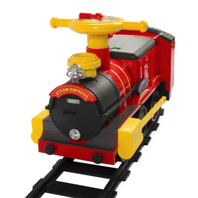 Rollplay 6V Steam Train Ride-On - Red/Black