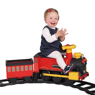 Rollplay 6V Steam Train Ride-On - Red/Black