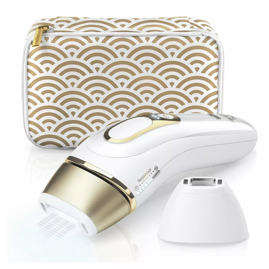 Braun Silk·expert Pro 5 PL5137 IPL, At-Home Hair Removal System, White&Gold