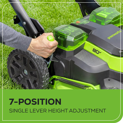80V 25" Cordless Battery Brushless Dual Blade Self-Propelled Mower