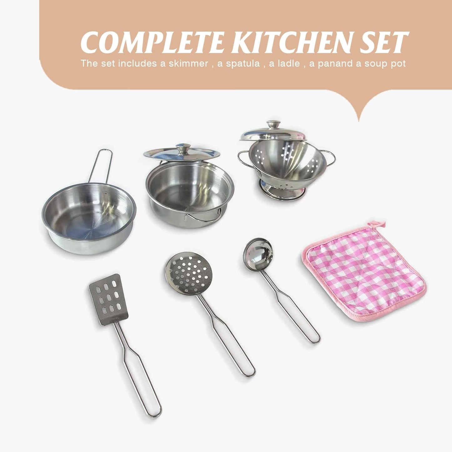 TaoHFE LED Upgrade Kitchen Set for Kids Wooden Play Kitchen