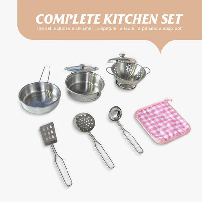 TaoHFE LED Upgrade Kitchen Set for Kids Wooden Play Kitchen