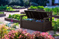 Keter Solana 70 Gallon Storage Bench Deck Box for Patio Furniture,