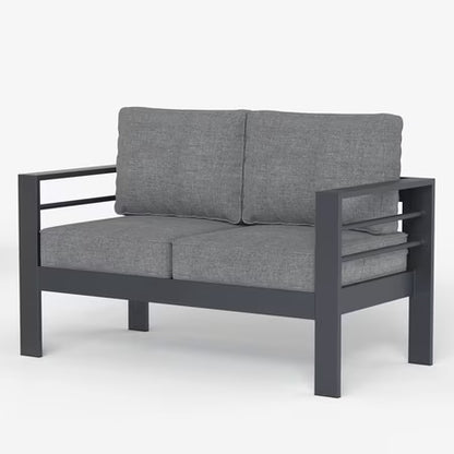 LayinSun Aluminum Outdoor Loveseat, 2-Seater