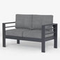 LayinSun Aluminum Outdoor Loveseat, 2-Seater