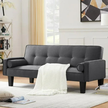Leumius 72 Convertible Loveseat Sofa Bed Sleeper Daybed,Modern Upholstered Folding Recliner