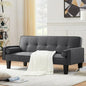 Leumius 72 Convertible Loveseat Sofa Bed Sleeper Daybed,Modern Upholstered Folding Recliner