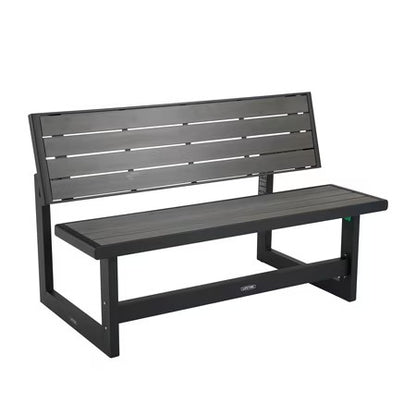 Lifetime Outdoor Convertible Bench, Harbor Gray