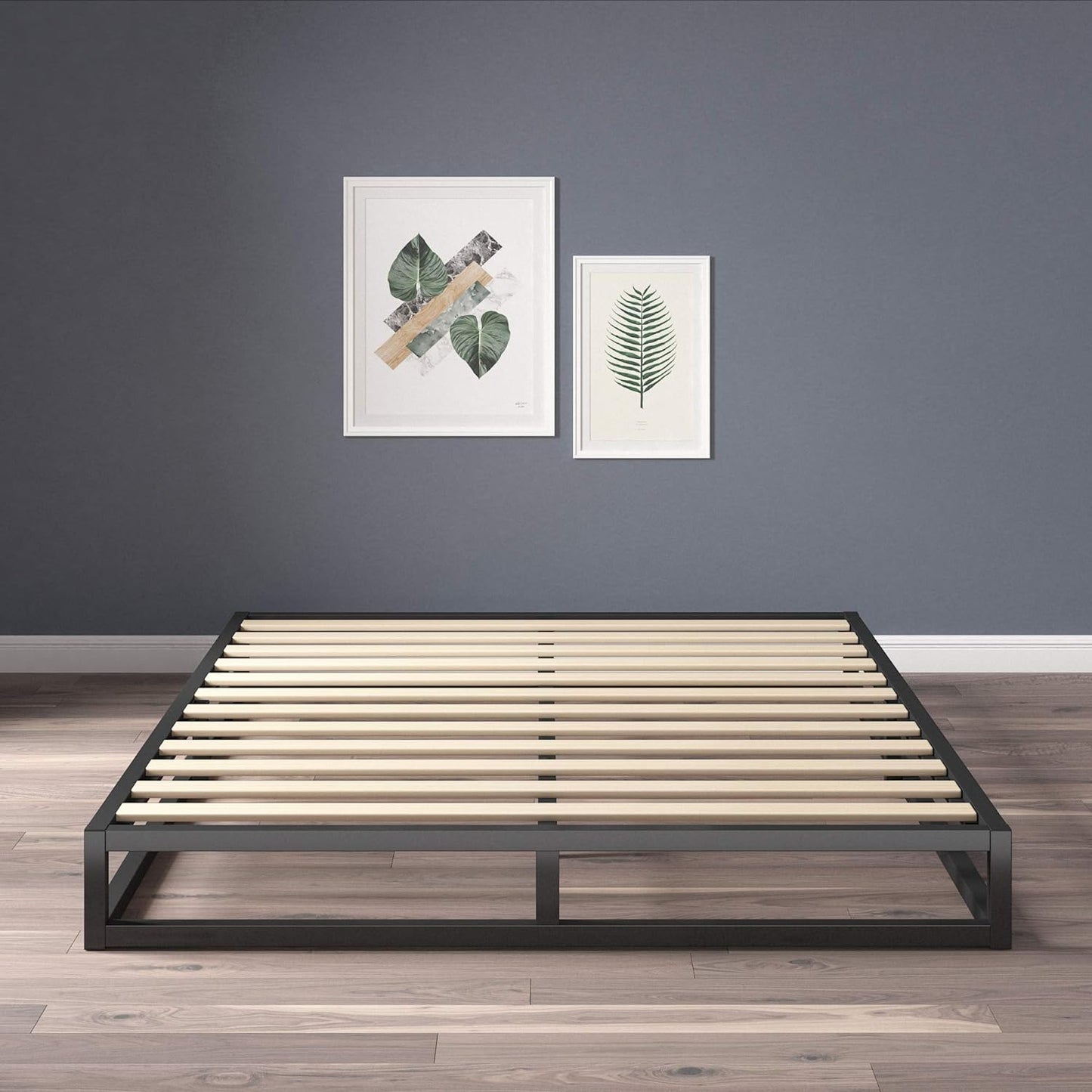 ZINUS Joseph Metal Platforma Bed Frame, Mattress Foundation, Wood Slat Support, No Box Spring Needed, Sturdy Steel Structure, Twin