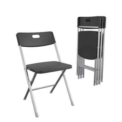 Mainstays Folding Chair, Resin Seat/Back, 4-Pack