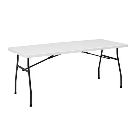 Mainstays 6 ft Folding Table, White
