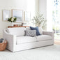 NEW My Texas House Briar 87” Sofa, Cream Linen Fabric