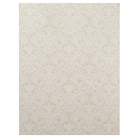 My Texas House Washable Rug, Ivory Floral 7x10
