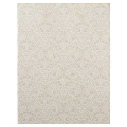 My Texas House Washable Rug, Ivory Floral 7x10