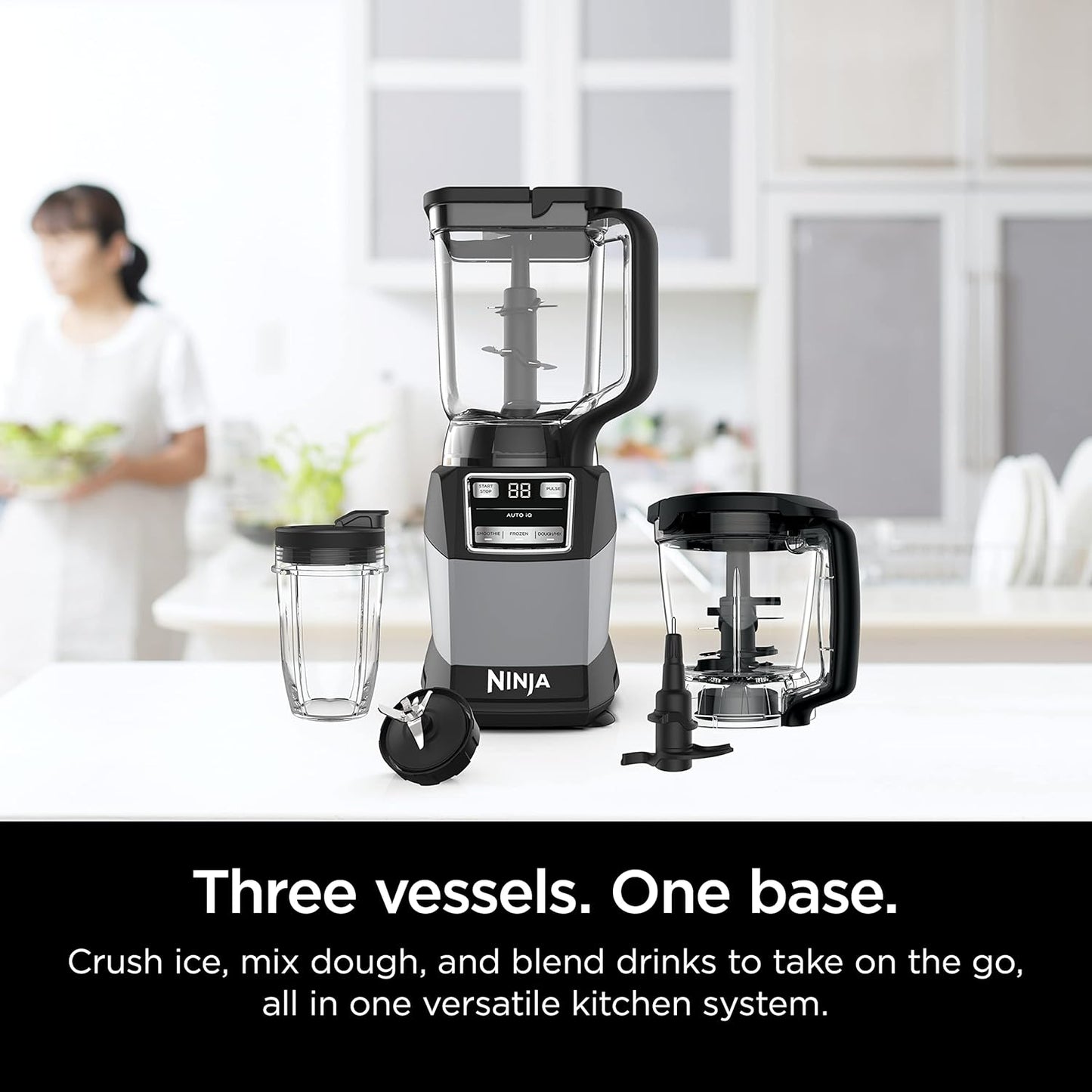 Ninja Blender, Compact Kitchen System, 1200W, 3 Functions