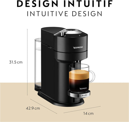 Nespresso Vertuo Next Premium Coffee and Espresso Maker by Breville with Aeroccino Milk Frother