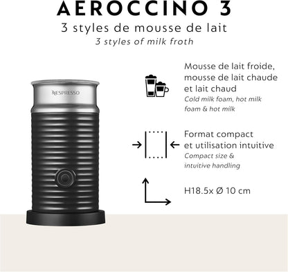 Nespresso Vertuo Next Premium Coffee and Espresso Maker by Breville with Aeroccino Milk Frother