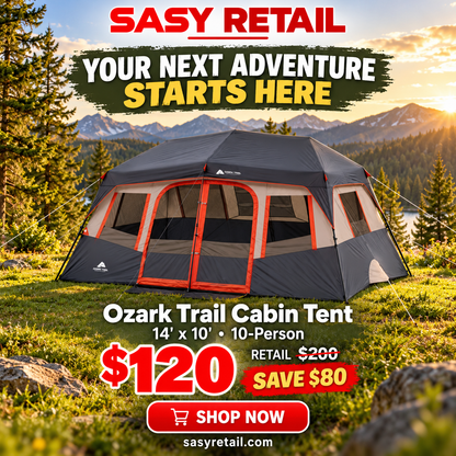 Ozark Trail 14' x 10' 10-Person Cabin Tent