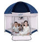 Pamo Babe Outdoor Baby Playpen with Canopy Blue