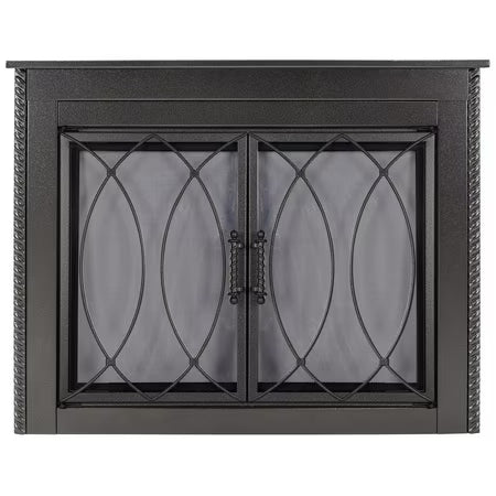 Pleasant Hearth Amherst Fireplace Glass Door