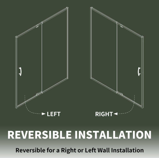 Victoria 38-42 in. W x 71 in. H Pivot Swing Framed Shower Door in