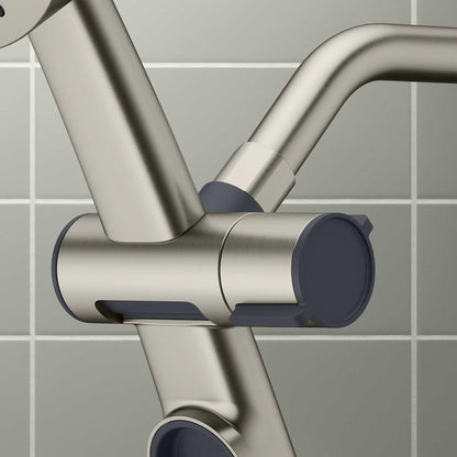 Kohler Prone 3-in-1 Multifunction Shower Head with PowerSweep Combo Shower Kit, PowerSweep Spray, Magnetic Handshower Dock (Brushed Nickel)