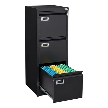 STANI 3 Drawer File Cabinets with Lock, Metal Filing Cabinet for Home Office