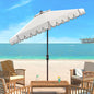 Safavieh Venice 9' Market Umbrella, White/Black