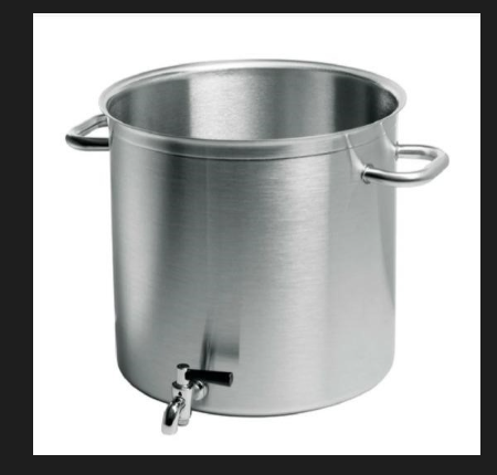 $1186 MATFER 694332 26 QUARTS STOCK POT WITH FAUCET