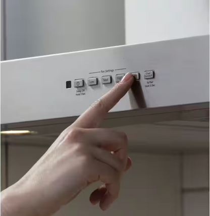 GE Profile 30 in. Wall Mount Range Hood with LED Light in Stainless Steel