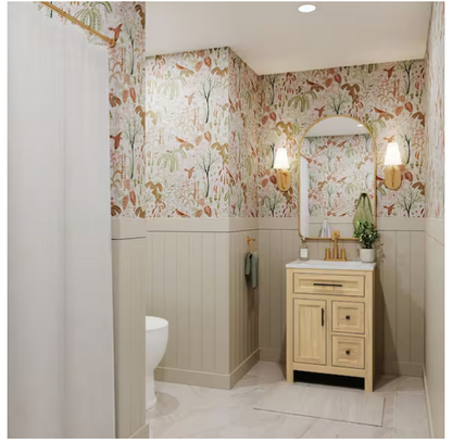 Haldone 25" Bath Vanity with Marble Top