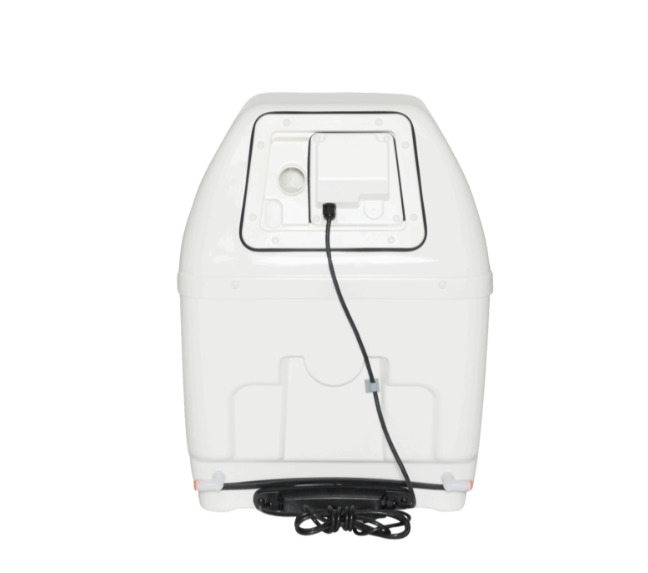 Sun-Mar Compact White Touchless Flush Toilet