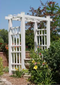 DuraTrel Windsor 72" x 85" White Vinyl Arbor