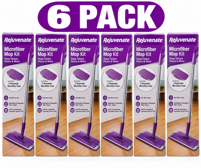 6-Pack Rejuvenate Microfiber Mop Kits – New