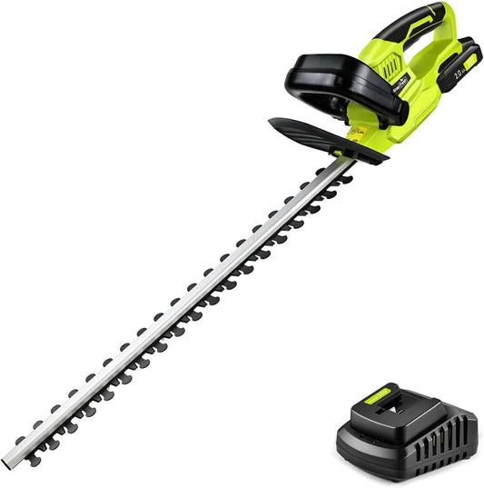 Cordless Hedge Trimmer - SnapFresh 20V Electric Hedge Trimmer 22"