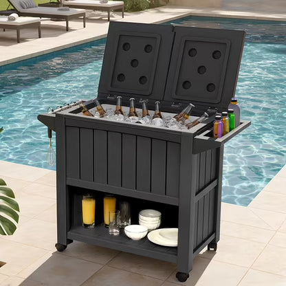 Uforic 85-qt Rolling Cooler with Wheels, Black