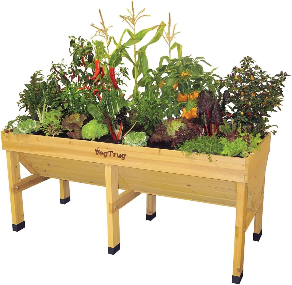 VegTrug VTNMD 0367 USA 1.8m Raised Planter, large, Natural