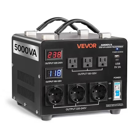 VEVOR 5000W Voltage Converter (110-220V)