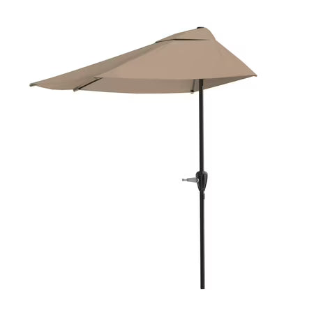 Pure Garden 9ft Half Umbrella for Balcony, Porch