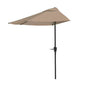 Pure Garden 9ft Half Umbrella for Balcony, Porch