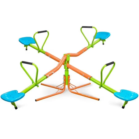 XSS004 Outdoor Seesaw, 4 Seats, Plastic