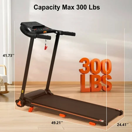 EUROCO 300 LBS Portable Folding Treadmill