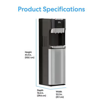 Brio Bottom Load Water Cooler: Hot/Cold/Room