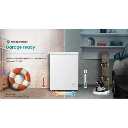 Hisense 7 cu ft Garage Chest Freezer - White