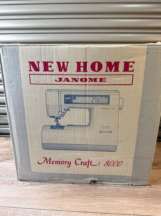 NEW HOME JANOME MEMORYCRAFT 8000