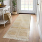 Ivory & Natural Interlocking Jute 30x102 Runner