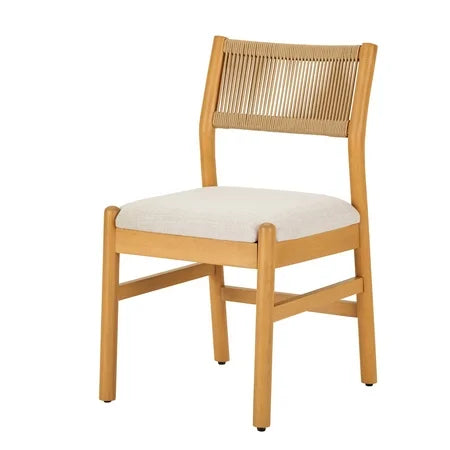 NEW Better Homes & Gardens Lillian Fluted Dining Chairs 2 Pack, Pine and Cream