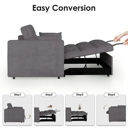 Vinform 54 3-in-1 Convertible Sleeper Sofa Bed