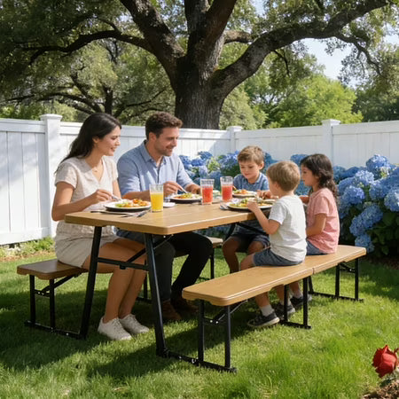 Living & More 3-Piece Folding Picnic Table Set