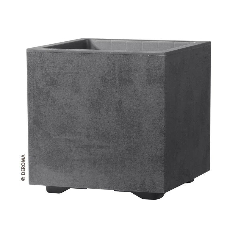 Millennium Deroma 15” Cube Planter – Light Black